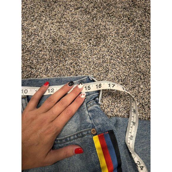 Polo Ralph Lauren Avery Boyfriend Jeans Rainbow Stripe Ribbon Size 27 - Picture 9 of 10